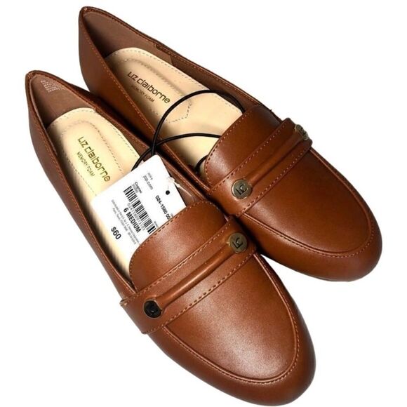 Liz Claiborne Lo Trish Loafers in Cognac Women’s 6 - Picture 2 of 9
